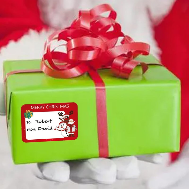 Ccswybf 120Pack Christmas Labels Stickers 65 x 45mm Christmas Name Gift Label Xmas Tags Sticker Self-Adhesive Christmas Sticky Labels for Present Cards - Image 4